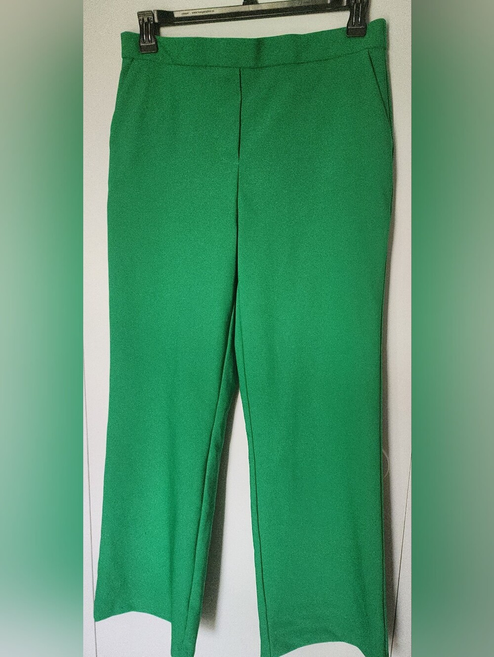 Jules & Leopold Emerald Green Straight-Leg Lightly Streachy Pants